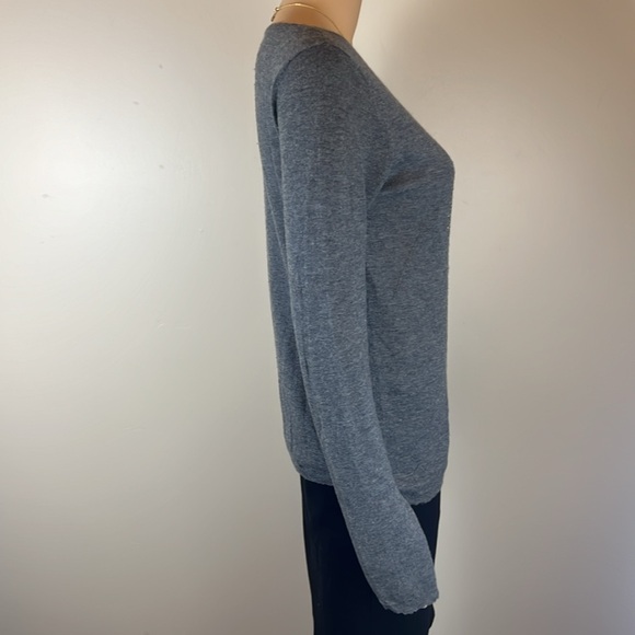 Zadig &  Voltaire Miss Deluxe CP Grey Cashmere Embellished Skull Sweater - Picture 3 of 7